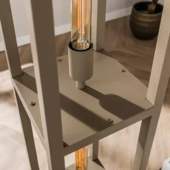 WoonStijl Vloerlamp 4L Quadra Beige