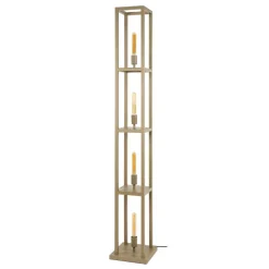 WoonStijl Vloerlamp 4L Quadra Beige