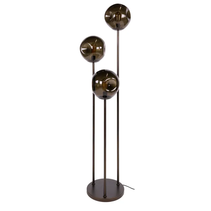 WoonStijl Vloerlamp 3L stellar Sienna bruin