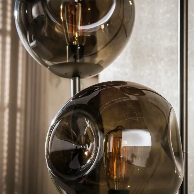 WoonStijl Vloerlamp 3L stellar Sienna bruin