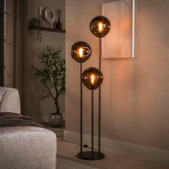 WoonStijl Vloerlamp 3L stellar Sienna bruin