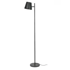 WoonStijl Vloerlamp 1L verstelbare metalen kap / Charcoal