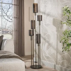 WoonStijl Vloerlamp Sepiora 5-lichts Sienna Bruin