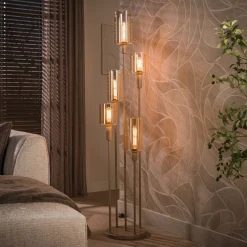 WoonStijl Vloerlamp Sepiora 5-lichts Beige