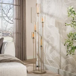 WoonStijl Vloerlamp Sepiora 5-lichts Beige