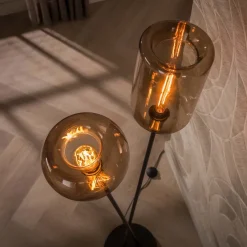 WoonStijl Vloerlamp Serene 2-lichts Sienna Bruin