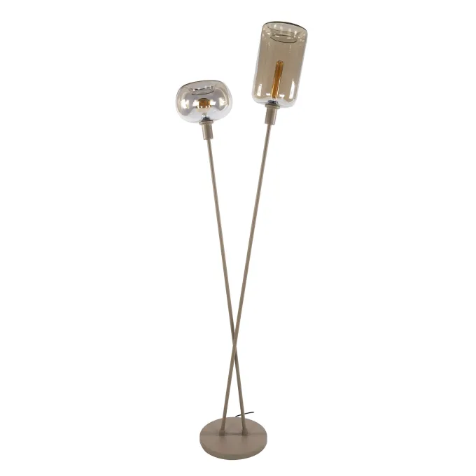 WoonStijl Vloerlamp Serene 2-lichts Beige