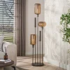 WoonStijl Vloerlamp Serene switch getrapt 2+3-lichts Sienna bruin