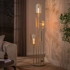 WoonStijl Vloerlamp Serene switch getrapt 2+3-lichts Beige