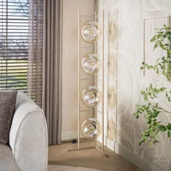 WoonStijl Vloerlamp Soll 4-lichts Beige