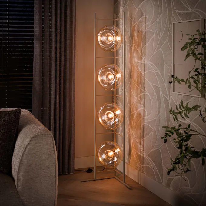 WoonStijl Vloerlamp Soll 4-lichts Beige