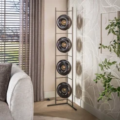 WoonStijl Vloerlamp Soll 4-lichts Sienna bruin