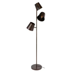 WoonStijl Vloerlamp 3x Kinetic urban bruin