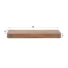 WoonStijl Wandplank Carve 100 cm acacia bruin