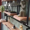 WoonStijl Wandplank Live Edge 20 cm - Acaciahout en Industrieel Staal