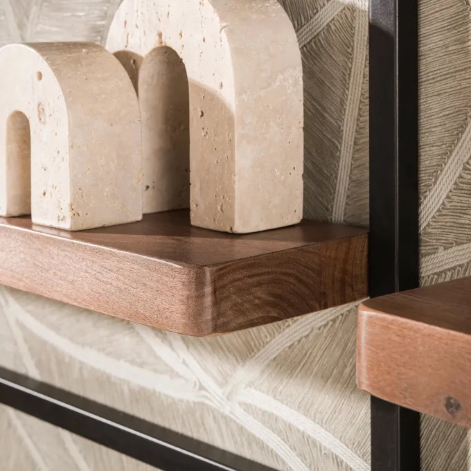 WoonStijl Wandschap Carve set van 5
