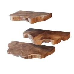 WoonStijl Wandschap natural line set van 3