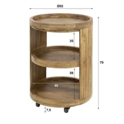 WoonStijl Wijntrolley Wave