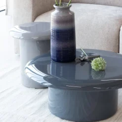 Woood Alvo Bijzettafel Mdf Hoogglans Lichtgrijs [FSC]