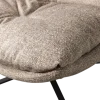 Woood Arve draaifauteuil bedrukte stof naturel melange