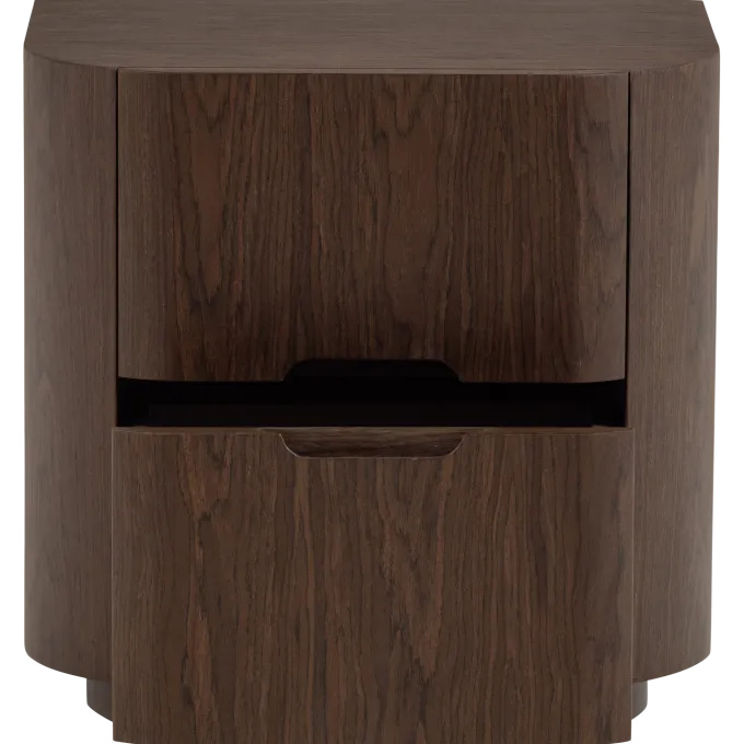 Woood Arvi Ladekast/Nachtkastje 2 Lades Hout Fineer Bruin