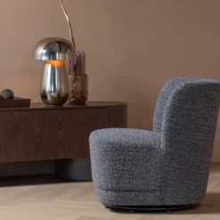 Woood Atty Draaifauteuil Grove Melange Grijs [fsc]