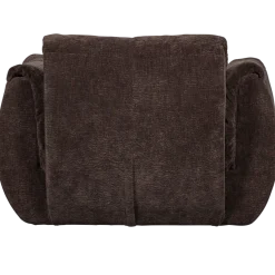 Woood Baggy draaifauteuil 3d chenille donkerbruin