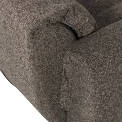 Woood Baggy draaifauteuil geweven stof warmgrijs melange