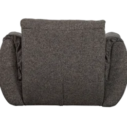 Woood Baggy draaifauteuil geweven stof warmgrijs melange