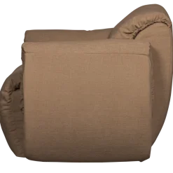 Woood Baggy draaifauteuil geweven chenille bruin