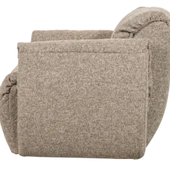 Woood Baggy draaifauteuil geweven stof bruin melange