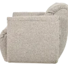 Woood Baggy draaifauteuil geweven stof naturel melange