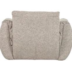 Woood Baggy draaifauteuil geweven stof naturel melange