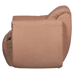 Woood Baggy draaifauteuil geweven chenille oudroze