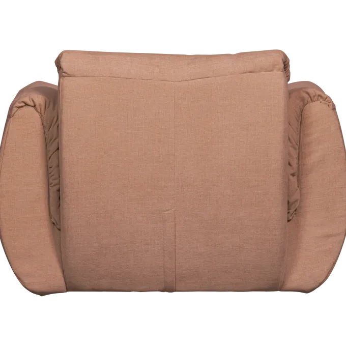 Woood Baggy draaifauteuil geweven chenille oudroze