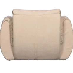 Woood Baggy draaifauteuil geweven chenille zand