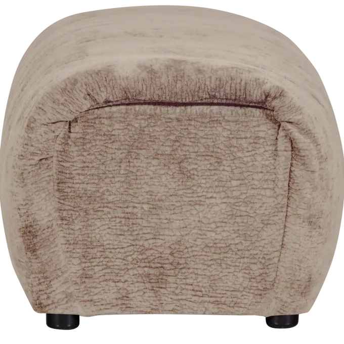 Woood Baggy hocker 3d chenille zand
