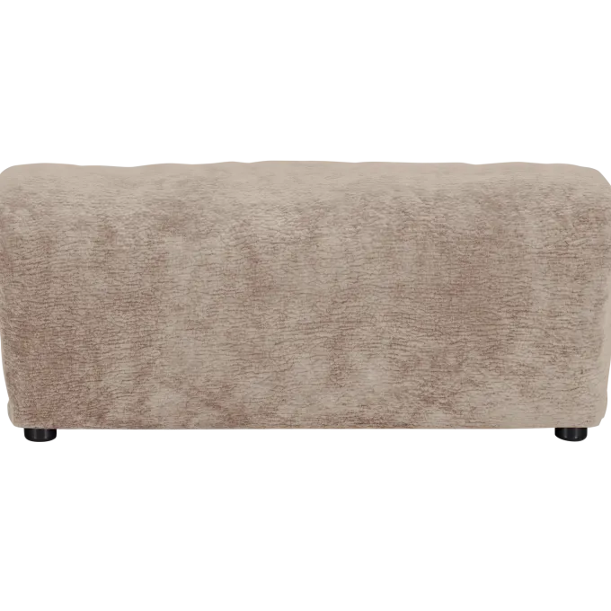 Woood Baggy hocker 3d chenille zand