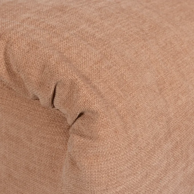 Woood Baggy hocker geweven chenille oudroze