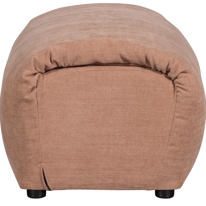 Woood Baggy hocker geweven chenille oudroze