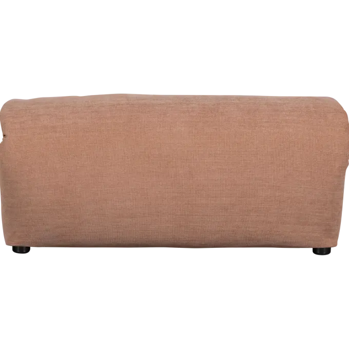 Woood Baggy hocker geweven chenille oudroze