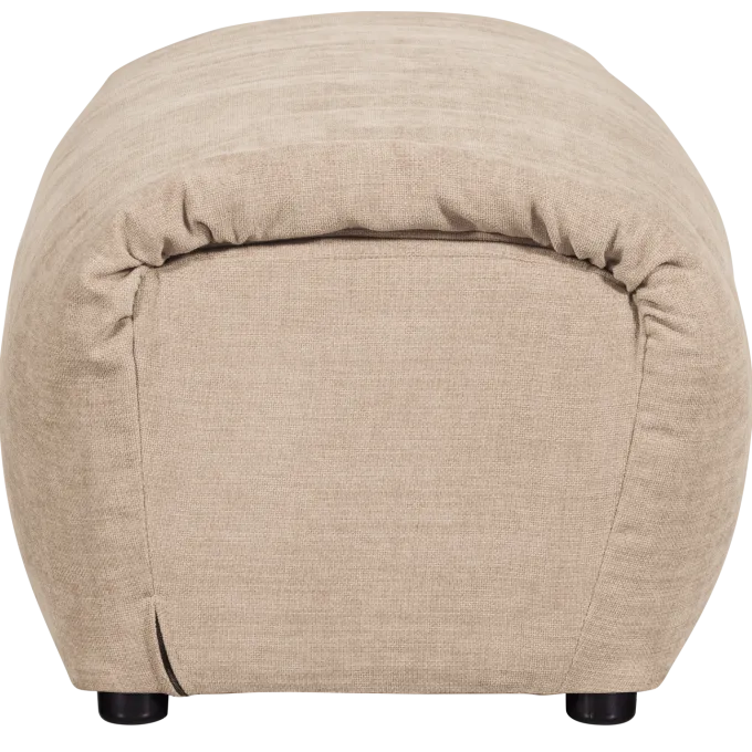 Woood Baggy hocker geweven chenille zand