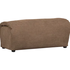 Woood Baggy hocker geweven chenille bruin
