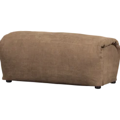 Woood Baggy hocker geweven chenille bruin