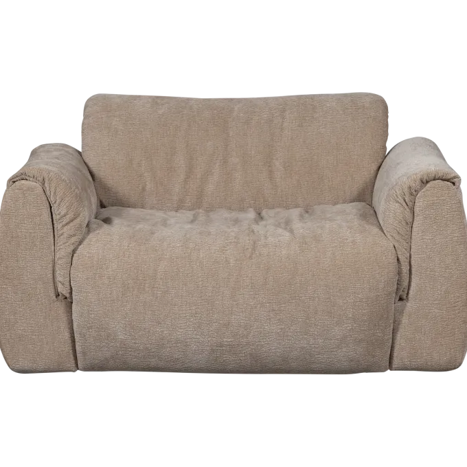 Woood Baggy loveseat 3d chenille zand