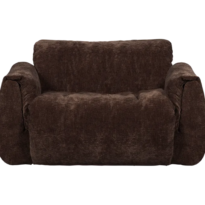 Woood Baggy loveseat 3d chenille donkerbruin