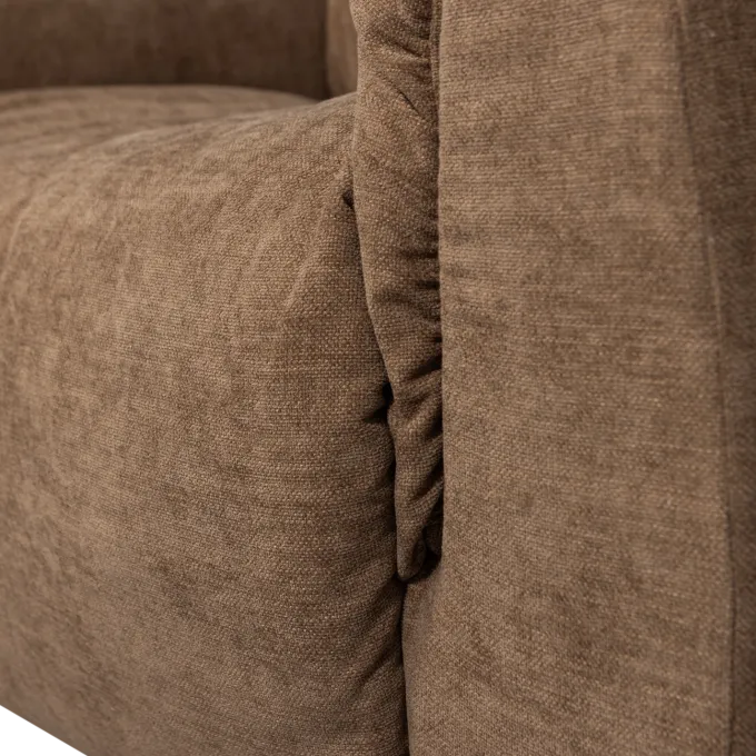 Woood Baggy loveseat geweven chenille bruin