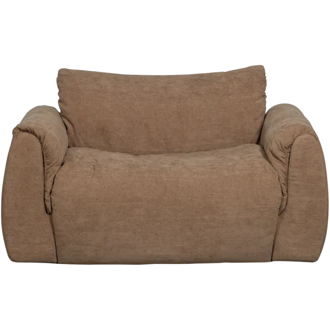 Woood Baggy loveseat geweven chenille bruin