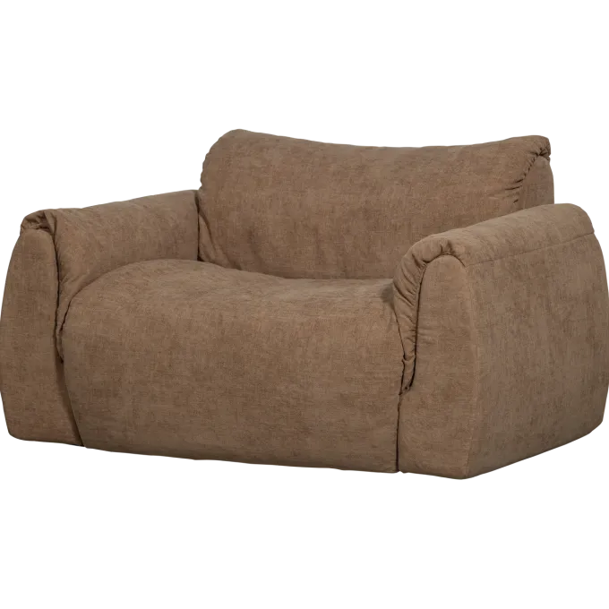 Woood Baggy loveseat geweven chenille bruin