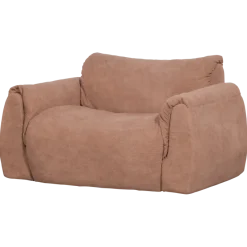 Woood Baggy loveseat geweven chenille oudroze